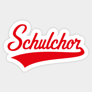 Schulchor (Chor / Musik / Schriftzug / Red) Sticker